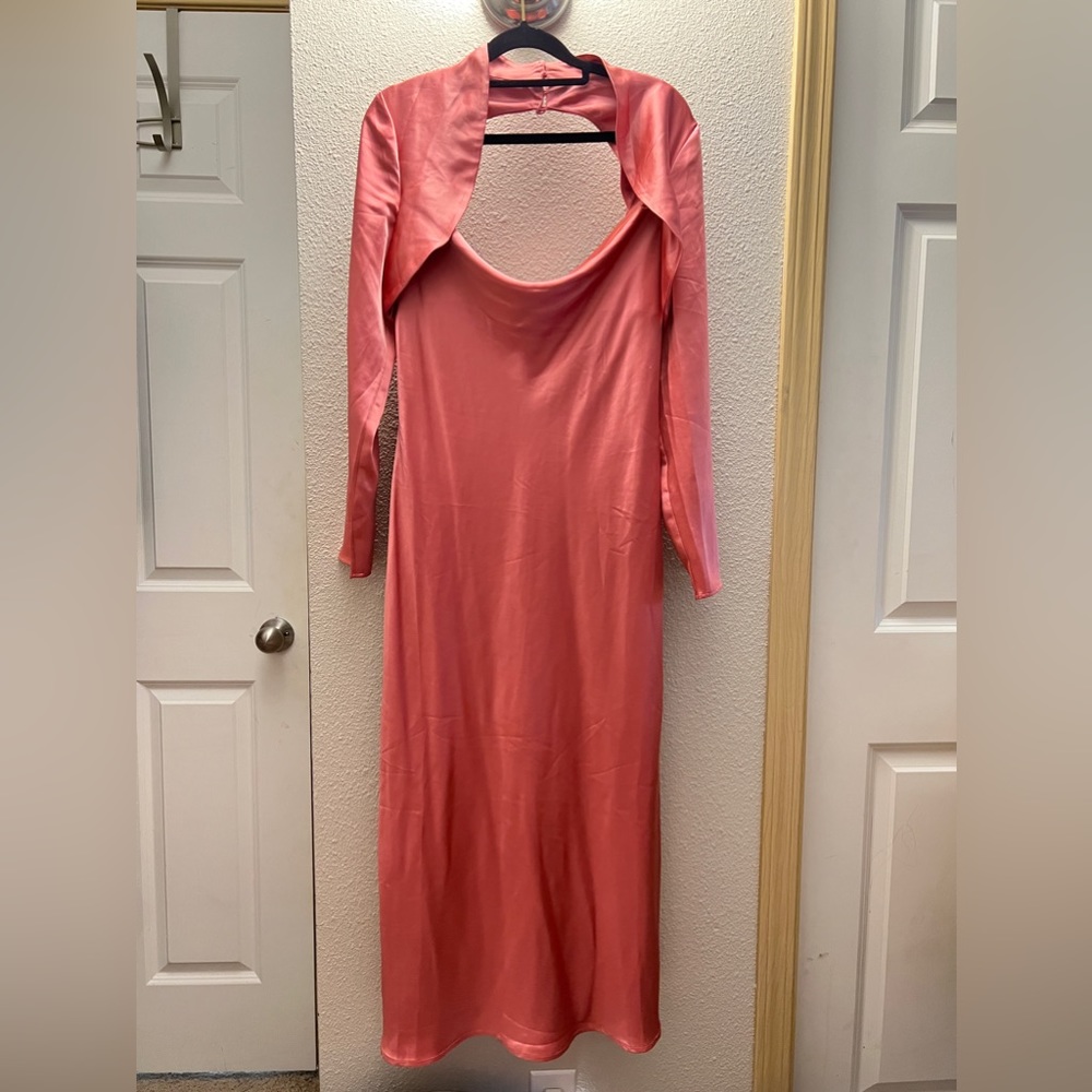 C/MEO long sleeve midi dress